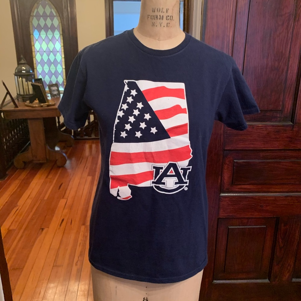 Auburn Football 4th of July Patriotic T-shirt S